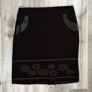 Vintage 90s Santa Line "Exclusive" Embroidered Skirt